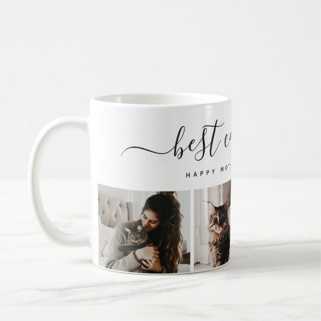 Beste Cat-Mama: Custom Mother's Day Cat Foto Kaffeetasse (Links)