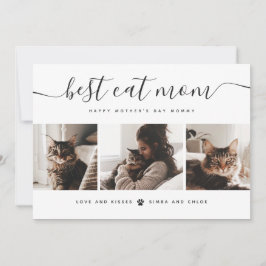 Beste Cat-Mama: Custom Mother's Day Cat Foto Karte