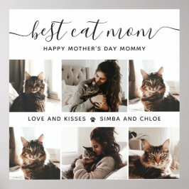 Beste Cat-Mama: Custom Mother's Day Cat Foto Poster