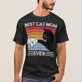 Beste Cat Mama Ever Funny Vintag Cat Mama Mutter D T-Shirt