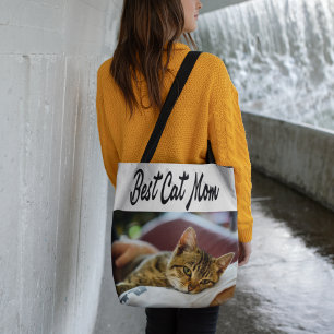 Beste Cat Mama Foto Schwarzer Text