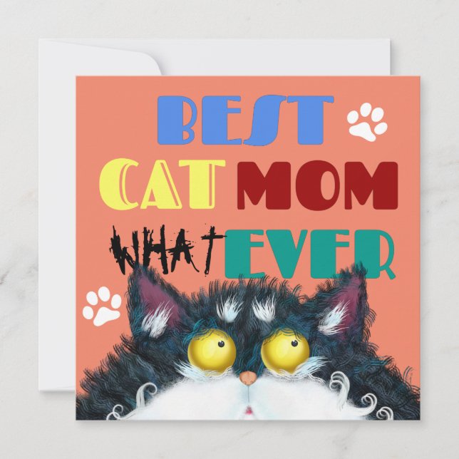 Beste Cat Mama je | Albern Cat Lovers Funny (Vorderseite)