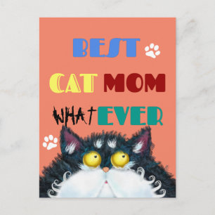 Beste Cat Mama je Albern Cat Lovers Funny Postkarte