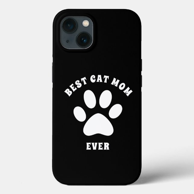 Beste Cat-Mama je benutzerdefinierter Text Persona Case-Mate iPhone Hülle (Rückseite)