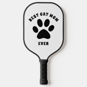 Beste Cat-Mama je benutzerdefinierter Text Persona Pickleball Schläger