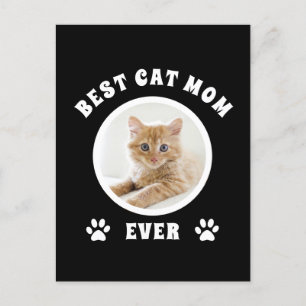 Beste Cat-Mama je benutzerdefiniertes Foto Persona Postkarte