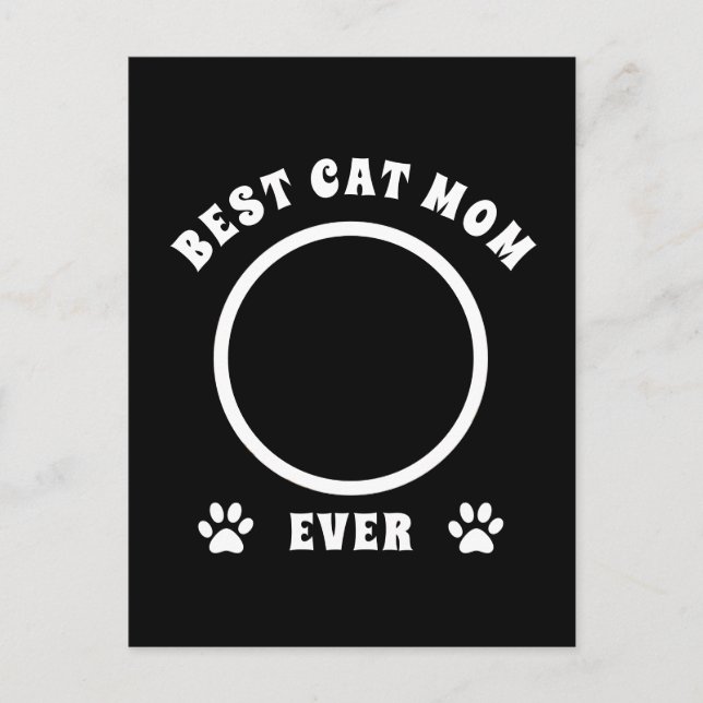 Beste Cat-Mama je benutzerdefiniertes Foto Persona Postkarte (Vorderseite)