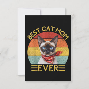 Beste Cat Mama je Dankeskarte