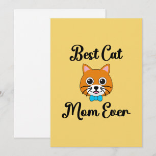 Beste Cat Mama je Feiertagskarte