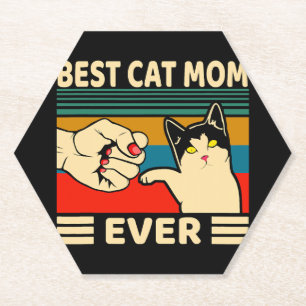 Beste Cat Mama je Frauen Vintager Bump Fit Untersetzer