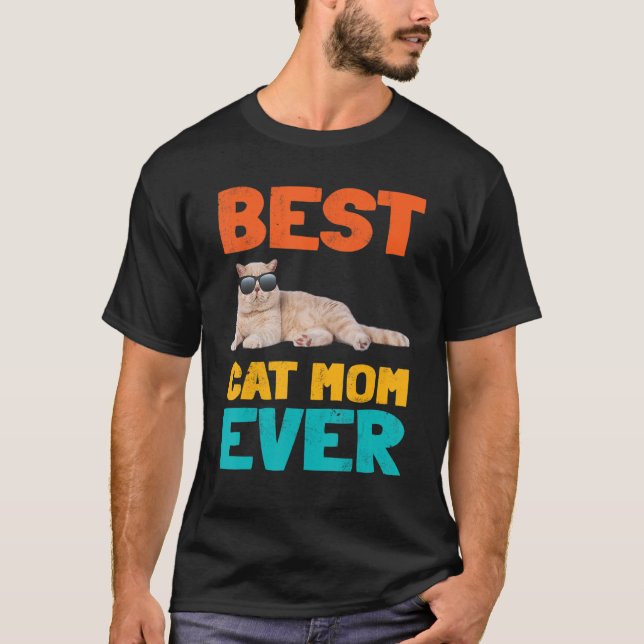 Beste Cat Mama je Fun Cat Eigentümer Kurzfristig G T-Shirt (Vorderseite)