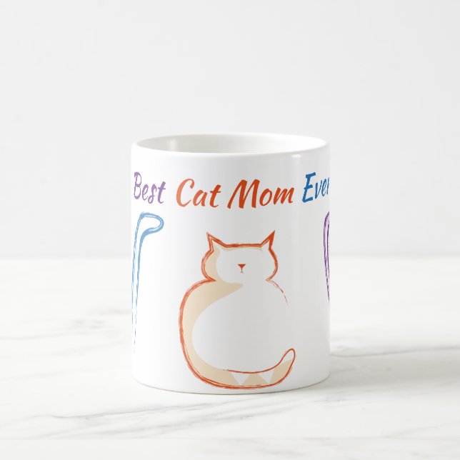 Beste Cat Mama je Kaffeetasse (Mittel)