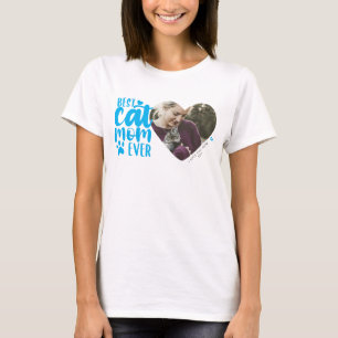  Beste Cat Mama je Name Pet Foto Blue T - Shirt