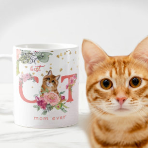Beste Cat Mama je Niedlich Kitten glücklicher Mutt Kaffeetasse