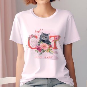 Beste Cat Mama je Niedlich Kitten Muttertag T-Shirt