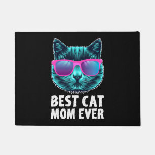Beste Cat-Mama je Niedliche Sonnenbrille Fußmatte