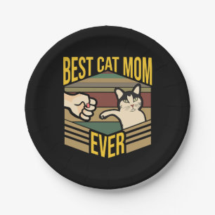 Beste Cat-Mama je Pappteller