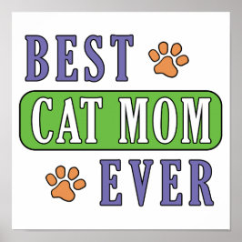 Beste Cat Mama je Poster