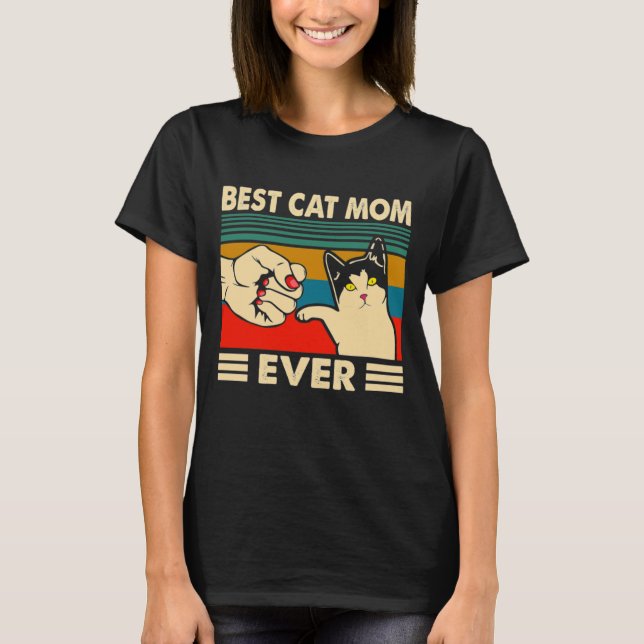 Beste Cat-Mama je T-Shirt (Vorderseite)