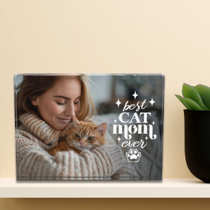 Beste CAT Mama je Tag Fotoblock