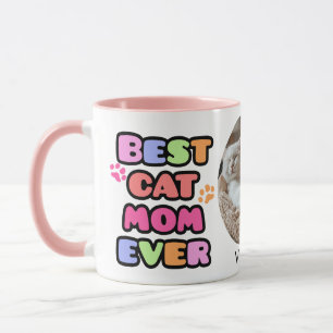 Beste Cat-Mama je Tasse mit benutzerdefiniertem Fo