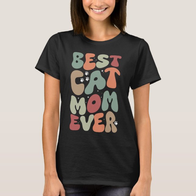 Beste Cat Mama Jeden Niedlichen Haustier Funny T-Shirt (Vorderseite)