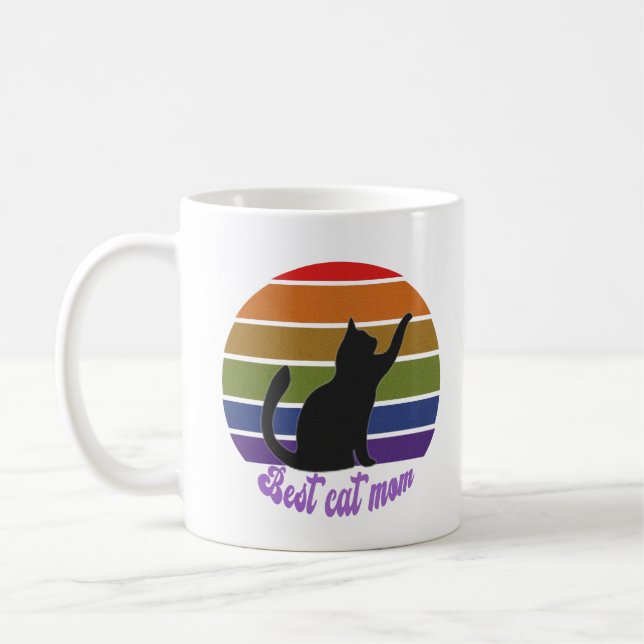 Beste Cat-Mama Kaffeetasse (Links)