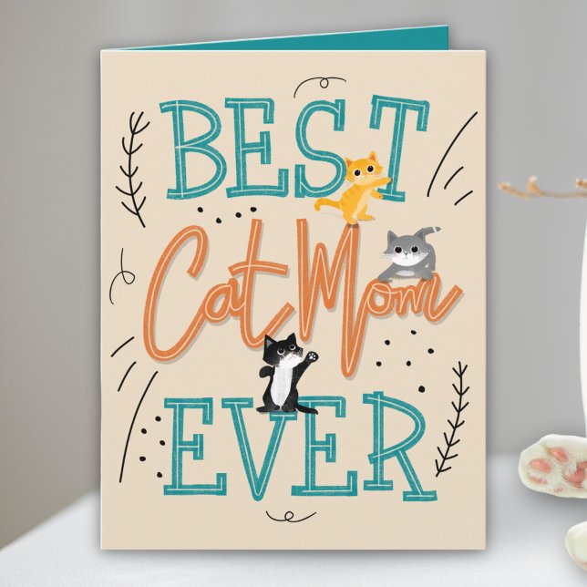 Beste Cat Mama Kitty Mthers Day Karte (Von Creator hochgeladen)