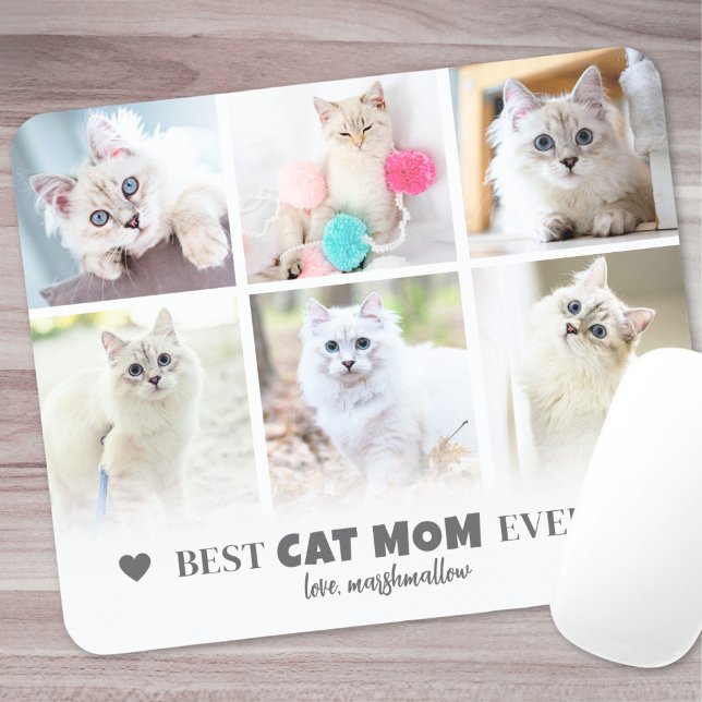 Beste Cat Mama Pet Foto Mousepad (Best Cat Mom Pet Photo Mouse Pad)