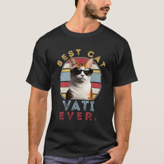 Beste Cat Vati Ever Kawaii Sonnenbrille T-Shirt