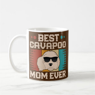Beste Cavapoo-Mama je Cooler Vintager Retro Dog Va Kaffeetasse