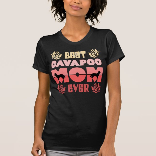 Beste Cavapoo Mama je für Cavapoo und Cavoodle T-Shirt (Vorderseite)