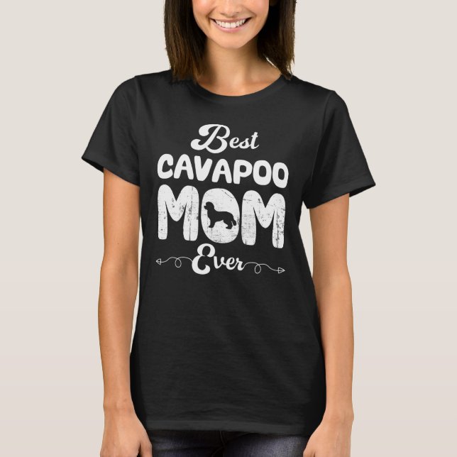 Beste Cavapoo Mama je für Cavapoo und Cavoodle T-Shirt (Vorderseite)