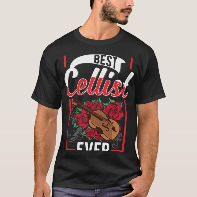 Beste Cellist je Cello T-Shirt (Vorderseite)