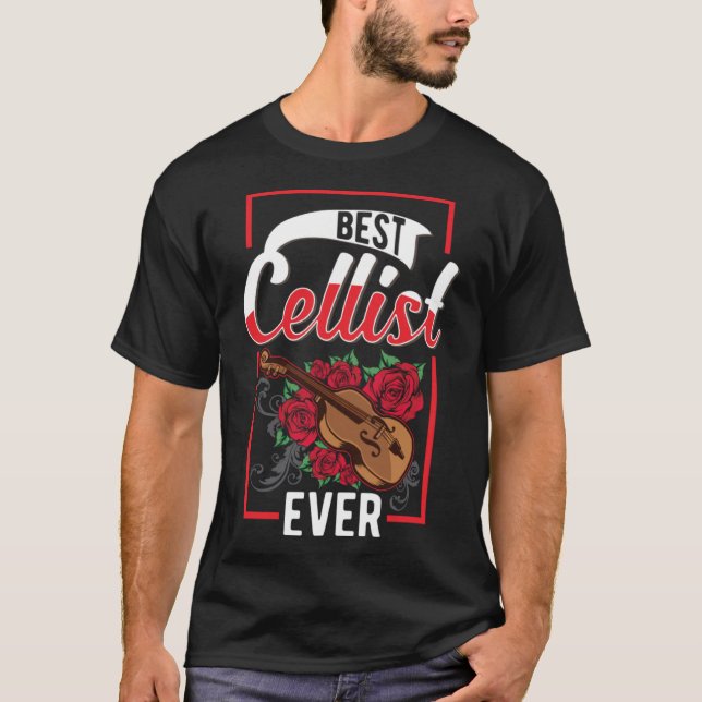 Beste Cellist je Cello T-Shirt (Vorderseite)