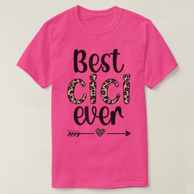 Beste Cici je Cici Großmutter Proud Cici Oma T-Shirt (Design vorne)