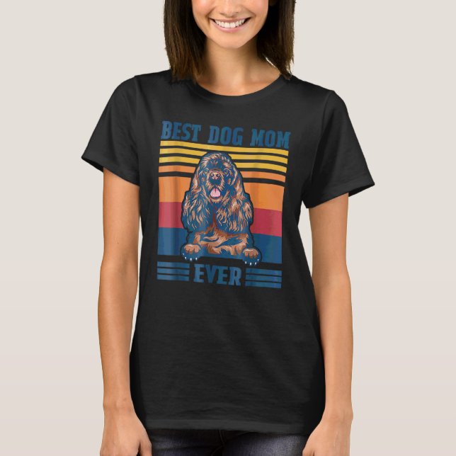 Beste Cocker Spanische Mama je Hund Mama Mutter Da T-Shirt (Vorderseite)