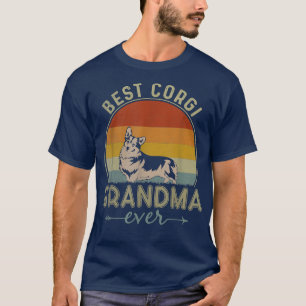 Beste Corgi-Hund-Oma Aller Retro-Design Lustiges M T-Shirt
