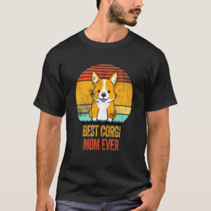 Beste Corgi-Hundemama Aller Zeiten Vintage Abgenut T-Shirt