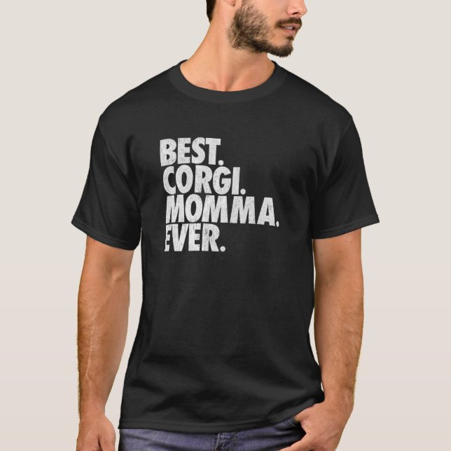 Beste Corgi-Mama Ever Welsh Corgi Mutter Hund T-Shirt (Vorderseite)