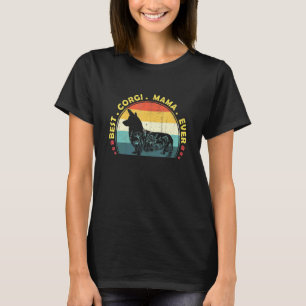 Beste Corgi-Mama-Hundebesitzerin Für Mama-Blume T-Shirt