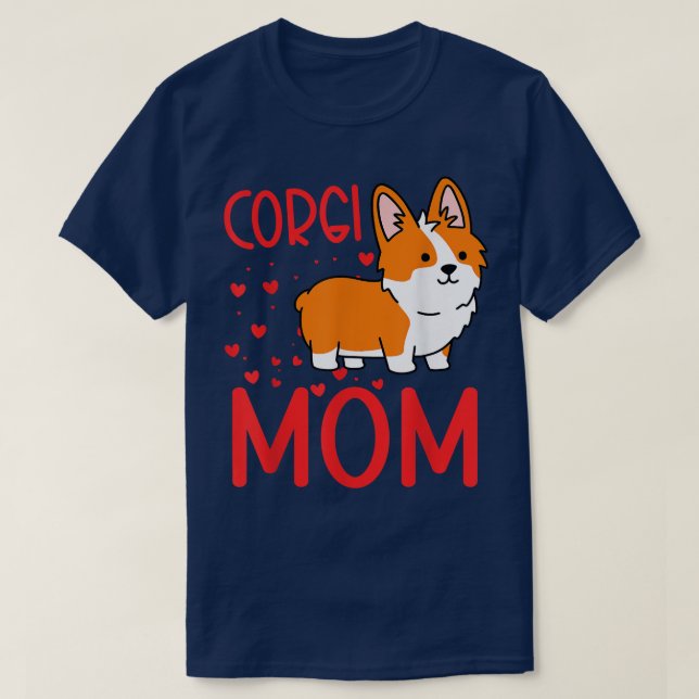 Beste Corgi Mama je Corgi Pembroke Welsh T-Shirt (Design vorne)