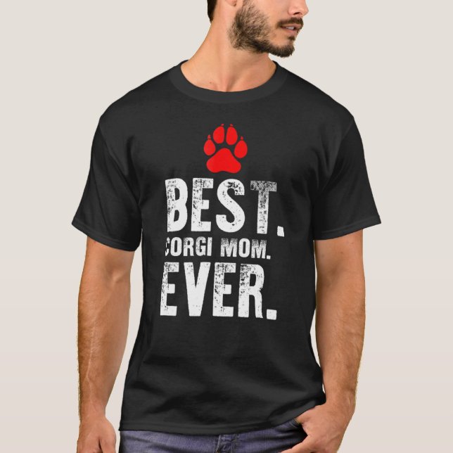 Beste Corgi Mama je Hunde T-Shirts (Vorderseite)