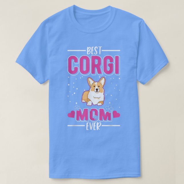 Beste Corgi-Mama je T-Shirt (Design vorne)