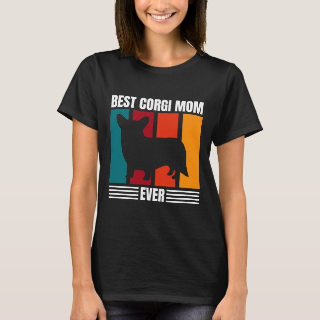 Beste Corgi-Mama je T-Shirt (Vorderseite)