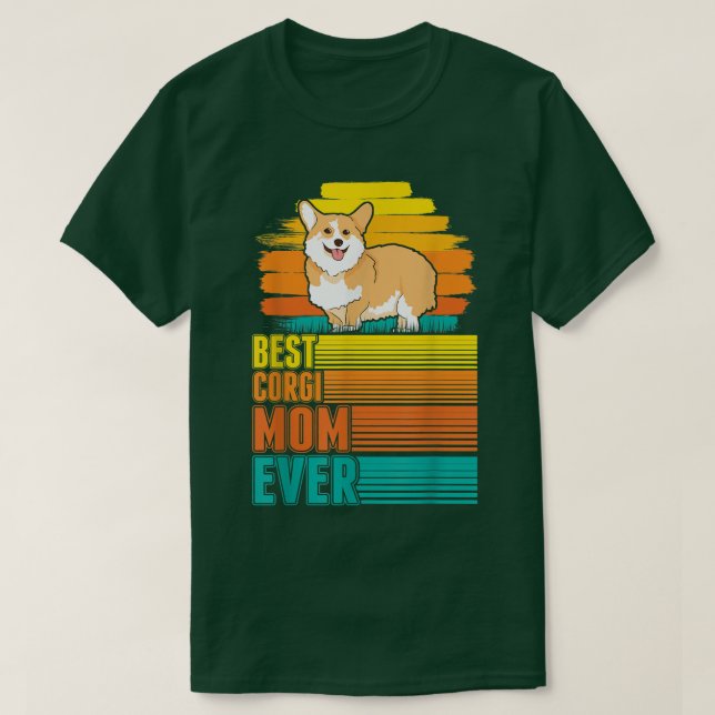 Beste Corgi-Mama je T-Shirt (Design vorne)