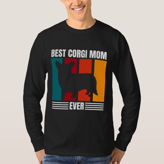Beste Corgi-Mama je T-Shirt (Vorderseite)