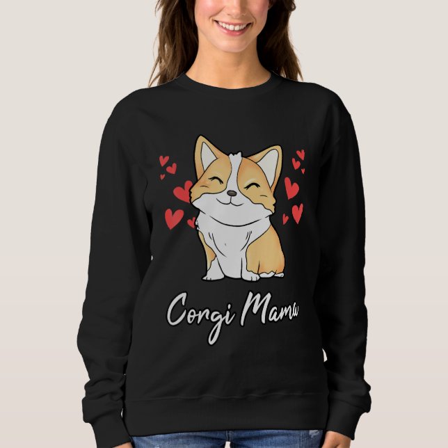 Beste Corgi Mama Mommy Dog Eigentümerin Mutter Sweatshirt (Vorderseite)