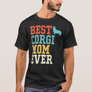 Beste Corgi-Mutter Aller Zeiten Vintage Retro T-Shirt