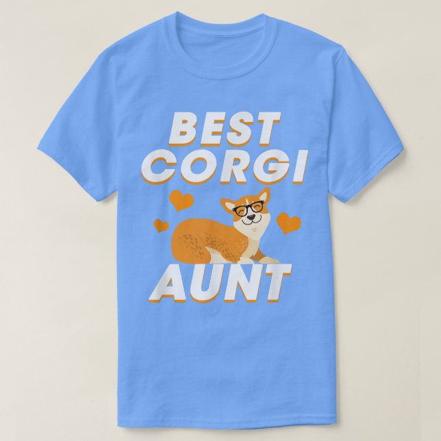 Beste Corgi Tante Funny Corgi Dog  T-Shirt (Design vorne)